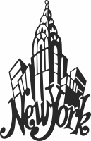 new york city wall decor - For Laser Cut DXF CDR SVG Files - free download