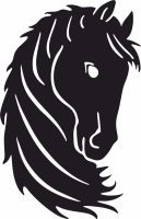 Horse wall art - Para archivos DXF CDR SVG cortados con láser - descarga gratuita