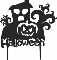 Halloween boo stake - For Laser Cut DXF CDR SVG Files - free download