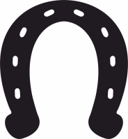 horseshoe sign - For Laser Cut DXF CDR SVG Files - free download