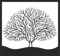 tree branches wall art - Para archivos DXF CDR SVG cortados con láser - descarga gratuita