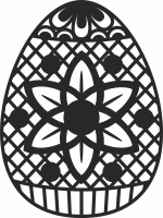 easter egg flower decorative - Para archivos DXF CDR SVG cortados con láser - descarga gratuita