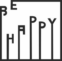 Be Happy Vector clipart - For Laser Cut DXF CDR SVG Files - free download
