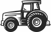 farm Tractor clipart - Para archivos DXF CDR SVG cortados con láser - descarga gratuita
