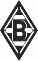 Borussia Mönchengladbach Logo football - For Laser Cut DXF CDR SVG Files - free download