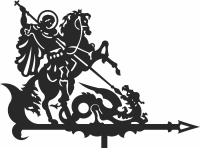st george killing the dragon - For Laser Cut DXF CDR SVG Files - free download