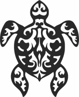 turtle tribal clipart - For Laser Cut DXF CDR SVG Files - free download