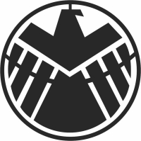 shields Avengers logo - For Laser Cut DXF CDR SVG Files - free download