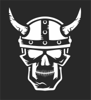 skull viking cliparts - For Laser Cut DXF CDR SVG Files - free download