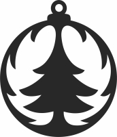 christmas tree ornaments tree decoration - For Laser Cut DXF CDR SVG Files - free download