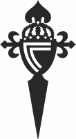 Celta Vigo Logo football - Para archivos DXF CDR SVG cortados con láser - descarga gratuita