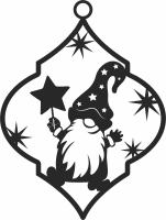 gnome christmas ornament - Para archivos DXF CDR SVG cortados con láser - descarga gratuita