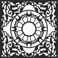 mandala Decorative pattern - For Laser Cut DXF CDR SVG Files - free download