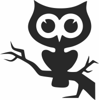 Halloween owl - Para archivos DXF CDR SVG cortados con láser - descarga gratuita