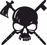 skull clipart - Para archivos DXF CDR SVG cortados con láser - descarga gratuita