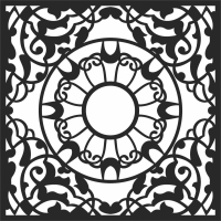 mandala wall decor - For Laser Cut DXF CDR SVG Files - free download