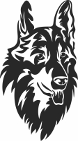 wolf cliparts - For Laser Cut DXF CDR SVG Files - free download