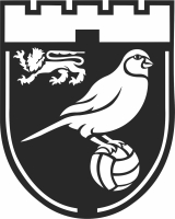 Norwich City Football Club logo - Para archivos DXF CDR SVG cortados con láser - descarga gratuita