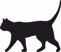 cat silhouette wall decor - For Laser Cut DXF CDR SVG Files - free download