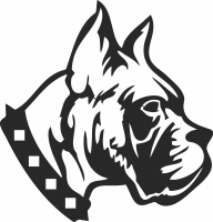 Boxer Dog clipart - Para archivos DXF CDR SVG cortados con láser - descarga gratuita