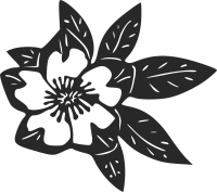 Floral Roses flowers clipart - Para archivos DXF CDR SVG cortados con láser - descarga gratuita