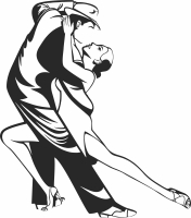 Couple dancing wall decor - For Laser Cut DXF CDR SVG Files - free download