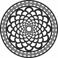 Mandala wall art - For Laser Cut DXF CDR SVG Files - free download