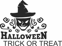 halloween Witch clipart - Para archivos DXF CDR SVG cortados con láser - descarga gratuita