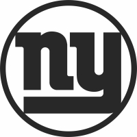 New York Giants football nfl logo - fichier DXF SVG CDR coupe, prêt à découper pour plasma routeur laser