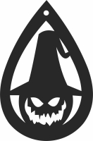 Halloween pampking ornament Silhouette - Para archivos DXF CDR SVG cortados con láser - descarga gratuita