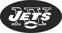 New York Jets Caps nfl logos - fichier DXF SVG CDR coupe, prêt à découper pour plasma routeur laser