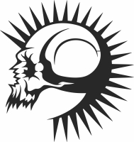 scary Skull arts - Para archivos DXF CDR SVG cortados con láser - descarga gratuita