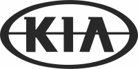 KIA Logo - fichier DXF SVG CDR coupe, prêt à découper pour plasma routeur laser