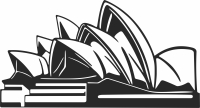 Opera House wall decor - For Laser Cut DXF CDR SVG Files - free download