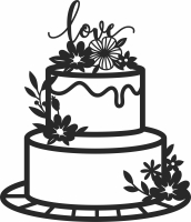 cake cliparts - For Laser Cut DXF CDR SVG Files - free download
