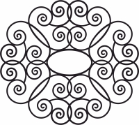 round pattern decor - For Laser Cut DXF CDR SVG Files - free download