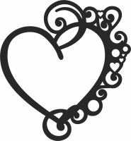 Heart clipart - For Laser Cut DXF CDR SVG Files - free download