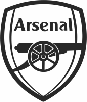 Arsenal Football Club logo - For Laser Cut DXF CDR SVG Files - free download