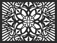 decorative flower wall sign - For Laser Cut DXF CDR SVG Files - free download