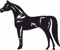arabic Horse clipart - For Laser Cut DXF CDR SVG Files - free download
