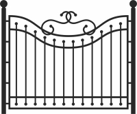 Gate Door Fence - For Laser Cut DXF CDR SVG Files - free download