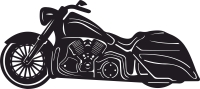 Motorcycle harley davidson - Para archivos DXF CDR SVG cortados con láser - descarga gratuita