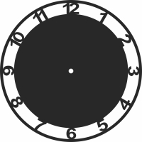 Wall Clock Vinyl Record - For Laser Cut DXF CDR SVG Files - free download