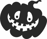 funny pumpkin halloween art - Para archivos DXF CDR SVG cortados con láser - descarga gratuita