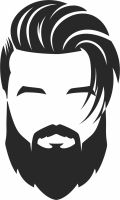 Barbershop Vector  Man clipart - Para archivos DXF CDR SVG cortados con láser - descarga gratuita