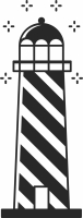 lighthouse tower clipart - Para archivos DXF CDR SVG cortados con láser - descarga gratuita