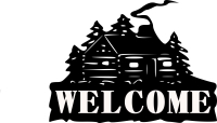 welcome house sign - For Laser Cut DXF CDR SVG Files - free download