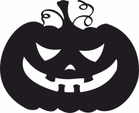 Halloween scary pumpkin silhouette horror - For Laser Cut DXF CDR SVG Files - free download