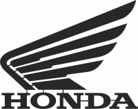 HONDA logo - fichier DXF SVG CDR coupe, prêt à découper pour plasma routeur laser