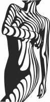 Woman body wall decor - Para archivos DXF CDR SVG cortados con láser - descarga gratuita